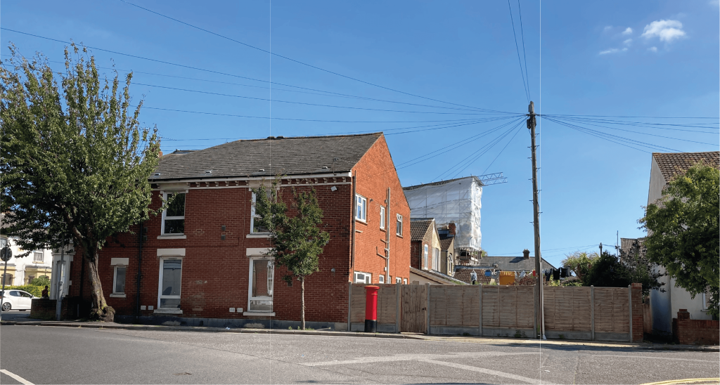 A photo of the existing Twyford Avenue properties hoping to be redeveloped
