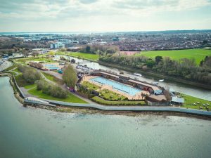 Aerial view of Hilsea Lido in the future