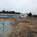 Drainage around the pool