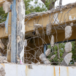 Spectator stand. Reinforced concrete.