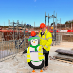 Parker the penguin and Switched On Portsmouth officer