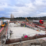 This is an overview of the pool. The concreting of the walls will be complete by next week.