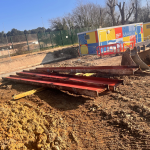 Steel bars removed from plant room in Hilsea Lido