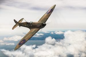 A Spitfire in flight