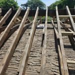 Old roof stripped ready for new one to be installed