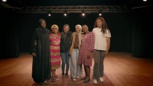 Pictured from left to right are Maza, Marie Costa, Elina, Aiya, Honorine Djenaba-MacDonald and Myra.