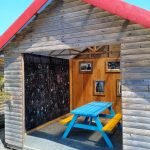 Outdoor shed at Somers Orchard community garden