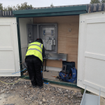 SSE installing a new distribution board for the electric