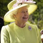 Queen Elizabeth II greeting staff during an official visit in 2007.
